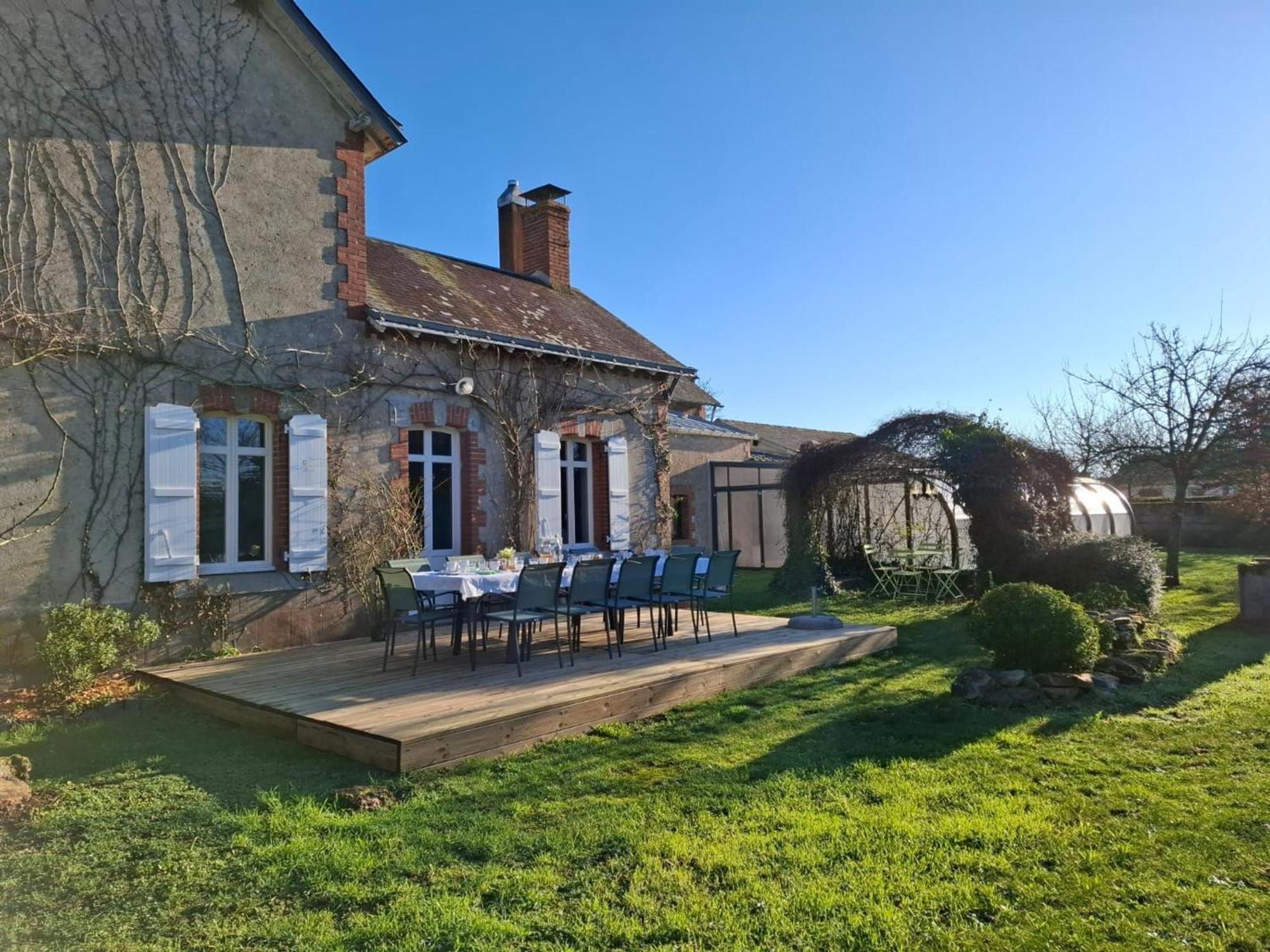 Gite Familial Avec Piscine Chauffee A Lege - Fr-1-306-1296 Εξωτερικό φωτογραφία
